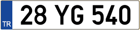 Truck License Plate
